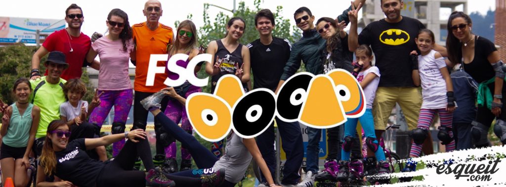 Grupo de patinaje de Freestyle Slalom en Bogotá
